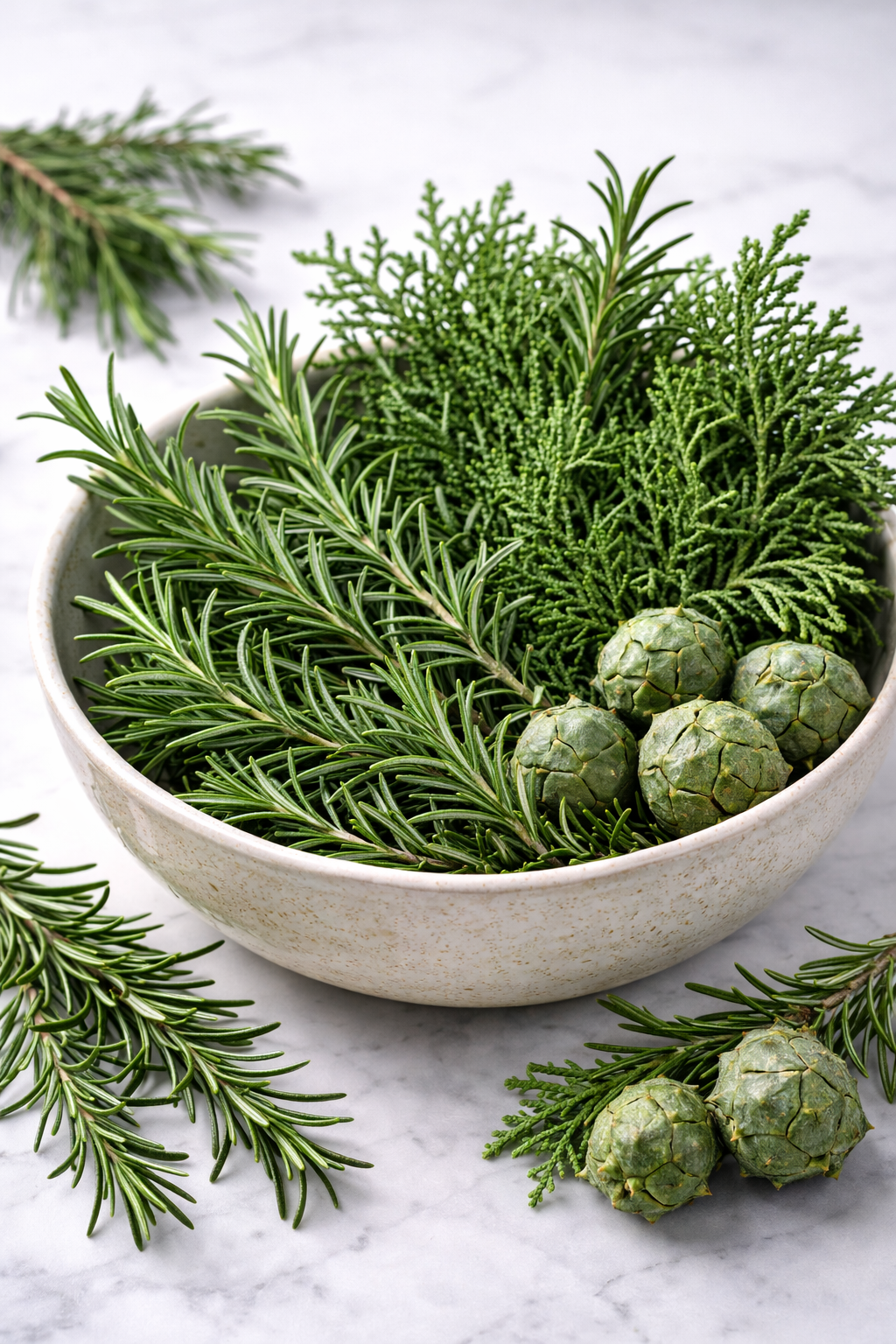 <p><strong>Rosemary & Cypress</strong></p>